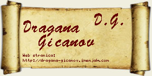 Dragana Gićanov vizit kartica